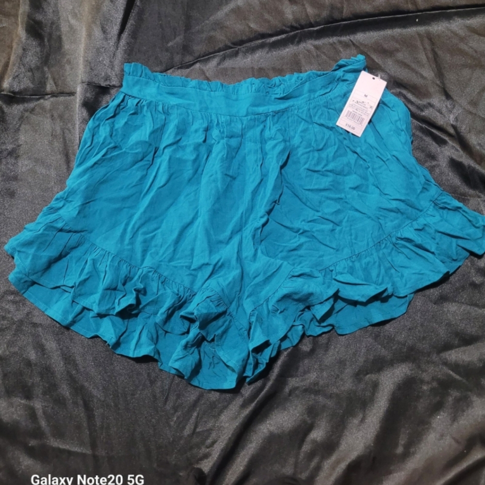 New Teal Shorts With Ruffle Legs~Medium~Wild Fable~Comfortable